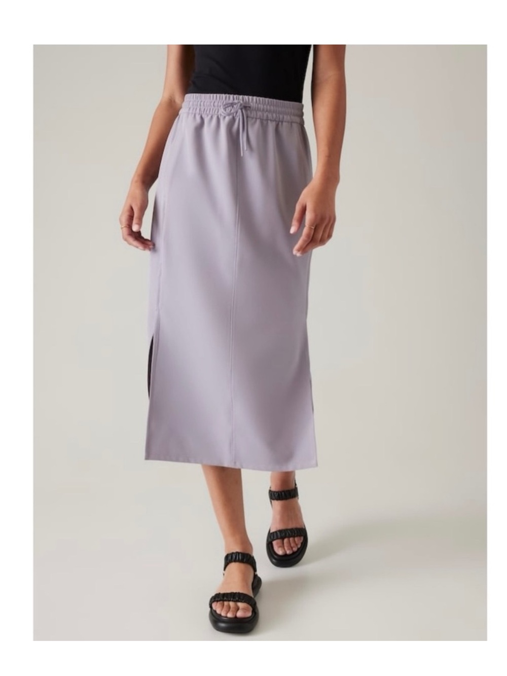 Athleta stride midi skirt